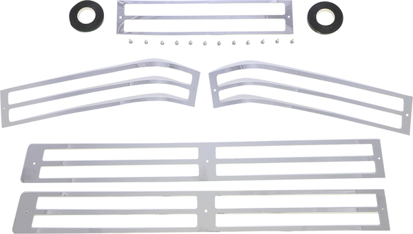 Saddlebag Lens Grille Set Chrome, 1, nordicamoto.ro