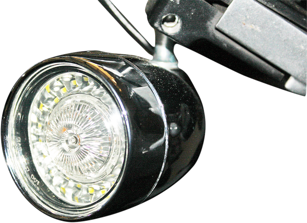 Probeam® Ringz Bullet Bezel Led Turn Signal Chrome, 1, nordicamoto.ro