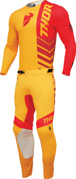 Tricou Thor Prime Analog Red/Yellow XL, 4, nordicamoto.ro