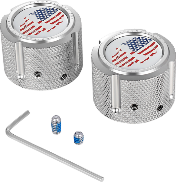 Front Axle Nut Cover Silver, 4, nordicamoto.ro