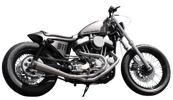 2-into-1 Megaphone Exhaust System Satin, 1, nordicamoto.ro