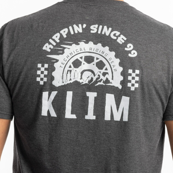 Tricou Klim Rippin' Tri-blend Navy Frost - White, 10, nordicamoto.ro