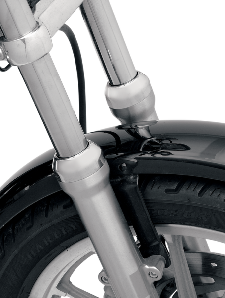Aluminum Fork Boot Covers Chrome, 2, nordicamoto.ro