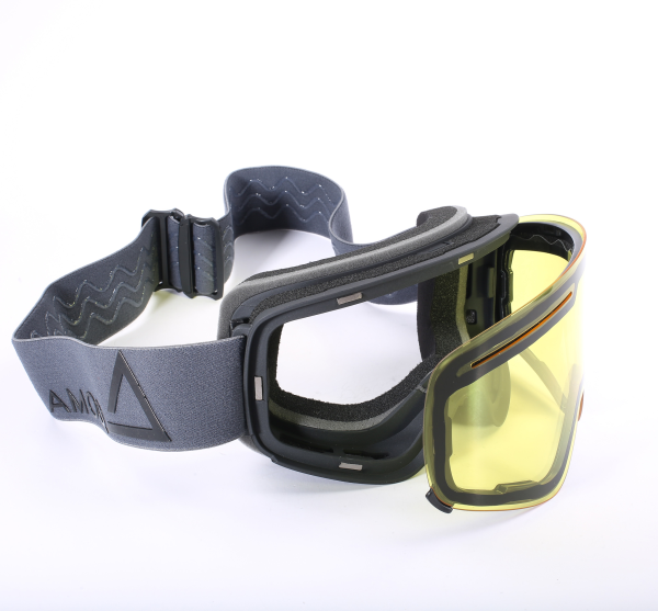 AMOQ Vision Snow Goggles Dark Grey-Black - Yellow, 3, nordicamoto.ro