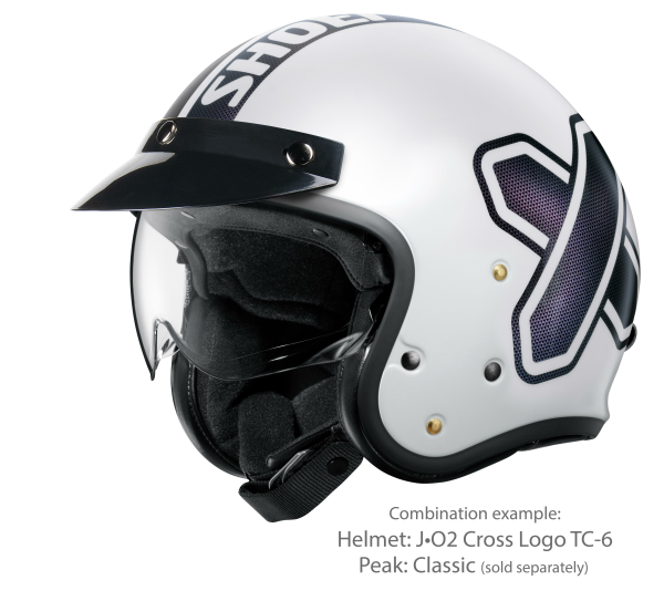 SHOEI J.O2 CROSS LOGO2 TC-6 Fúvóka sisak, fekete/fehér, M-es méret, 2, nordicamoto.ro