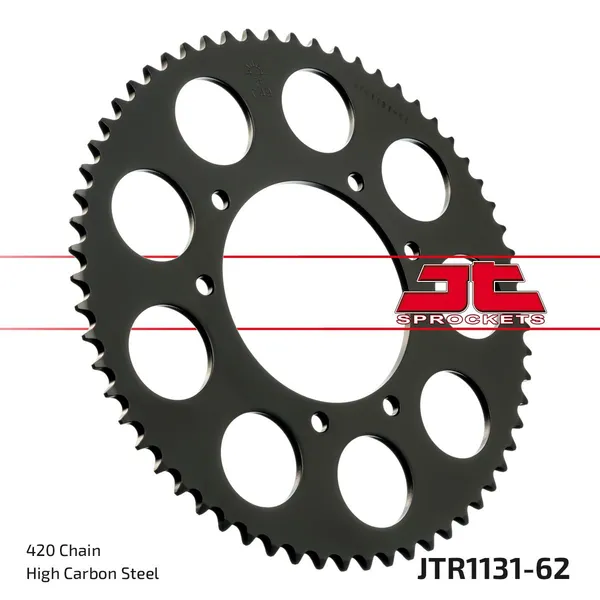 JT SPROCKETS Fekete hátsó lánckerék, 1, nordicamoto.ro