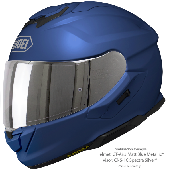 SHOEI GT-AIR3 teljes arcú sisak, matt metálkék, L-es méret, 7, nordicamoto.ro