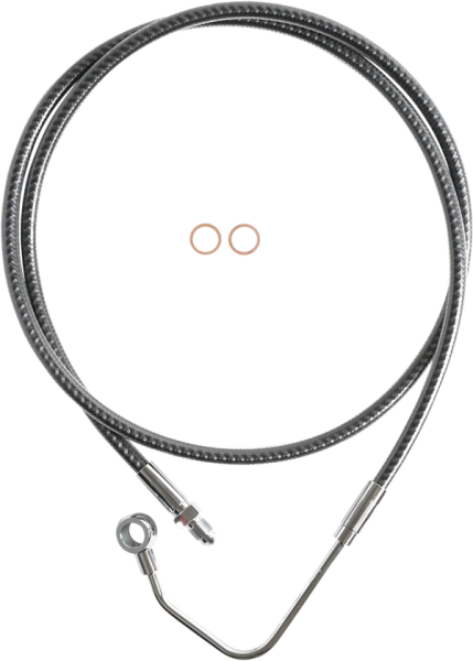 Karbonfibr Mid-line Brake Line Silver, Carbon Fiber, Karbonfibr, 1, nordicamoto.ro