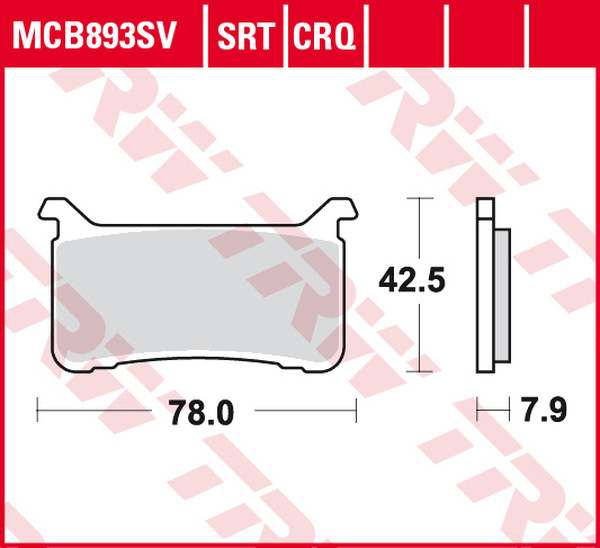 Srt Series Sindered Front Brake Pads, 1, nordicamoto.ro