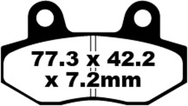 Sfa Series Organic Scooter Brake Pads, 1, nordicamoto.ro