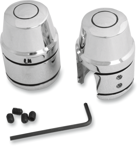 Shock Bolt/stud Covers Chrome, 1, nordicamoto.ro