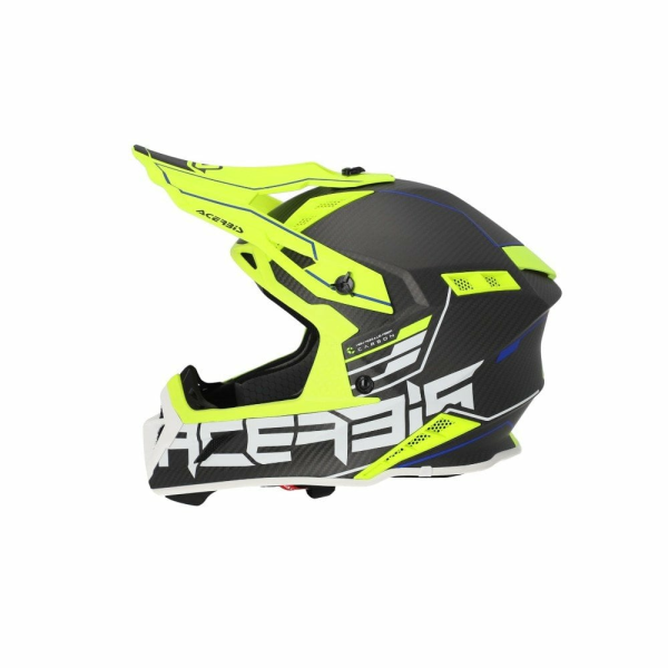 Acerbis Steel Carbon 22.06 sisak, fekete/sárga, M-es méret, 6, nordicamoto.ro