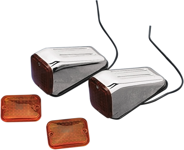 Drag-ness Fm1 Marker Lights Chrome, 1, nordicamoto.ro