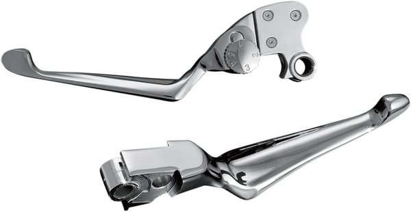 Chrome Boss Blades With Adjustable Clutch Lever Silver, 1, nordicamoto.ro