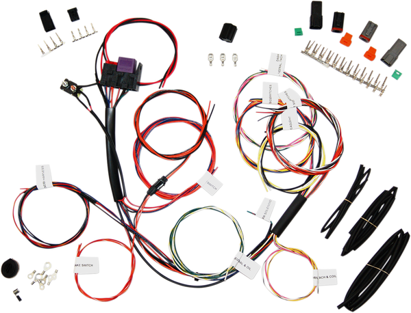 Complete Bike Harness With Starter Relay & 3-circuits, 1, nordicamoto.ro