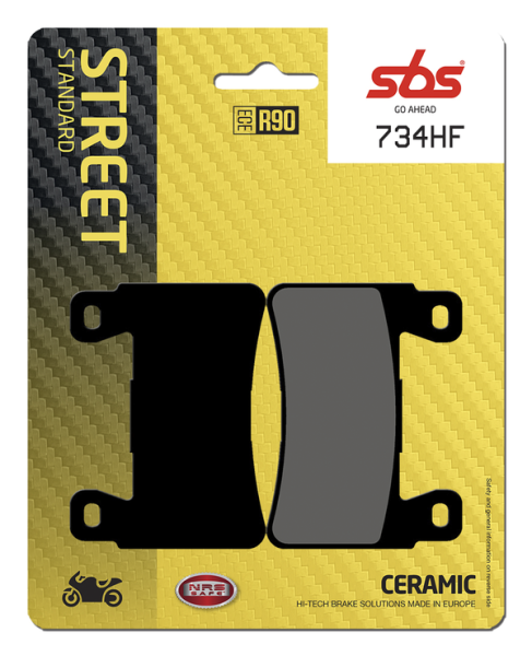 Hf Street Ceramic Organic Brake Pads, 1, nordicamoto.ro
