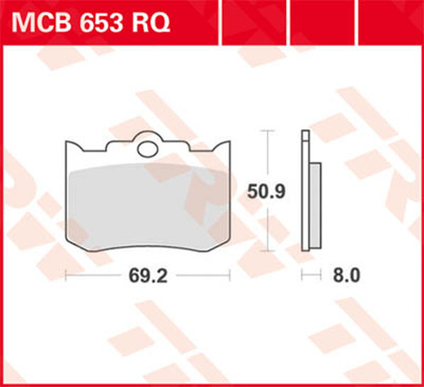 Rq Series Organic Sports Brake Pads, 1, nordicamoto.ro