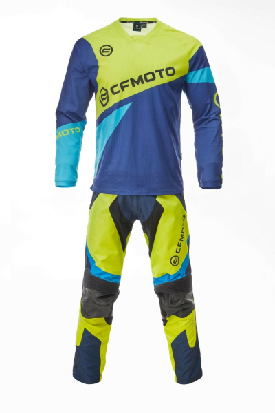 TRICOU MOTO CFMOTO MX / ENDURO RIDING JERSEY – ALBASTRU / GALBEN, 8, nordicamoto.ro