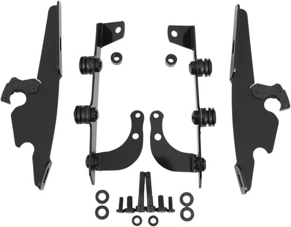 Fats/slim Windshield Trigger-lock Complete Mount Kit Black, 1, nordicamoto.ro