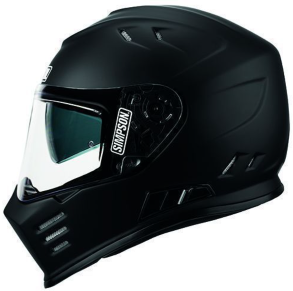 Simpson Venom matt fekete sisak, XS, 2, nordicamoto.ro