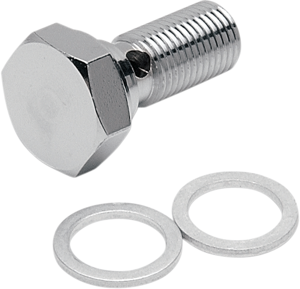 Universal Chrome Steel Banjo Bolt Silver, Chrome, 1, nordicamoto.ro