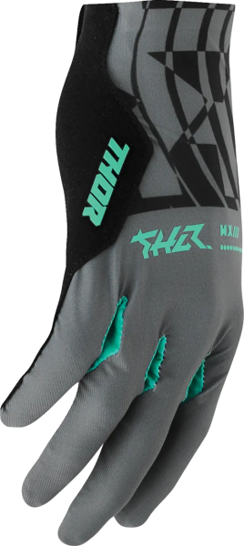 Thor Sportmode Mind Control kesztyű – Fekete/szénszürke – S-es méret, 9, nordicamoto.ro