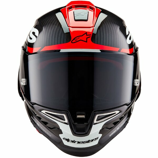 Alpinestars Supertech R10 Carbon teljes arcú sport sisak, fekete/piros/fehér, S-es méret, 9, nordicamoto.ro