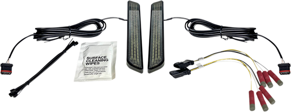 Universal Led Front Fork Lightz Black, 1, nordicamoto.ro