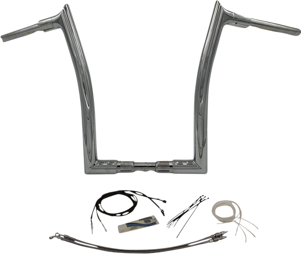 1-1/2(r) Ez Install Pointed Top Handlebar Kit Silver, 1, nordicamoto.ro