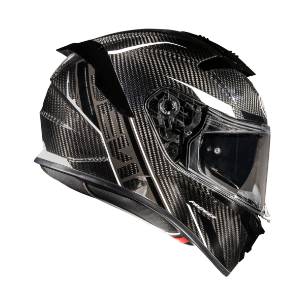 Casca Premier Devil Carbon ST8 sisak, fekete/fehér, S-es méret, 6, nordicamoto.ro