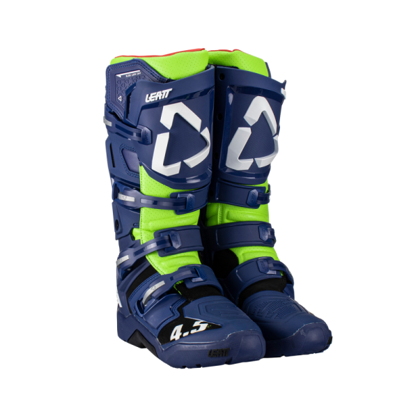 Cizme Leatt 4.5 Enduro Blue Navy/Fluo Green 43, 1, nordicamoto.ro