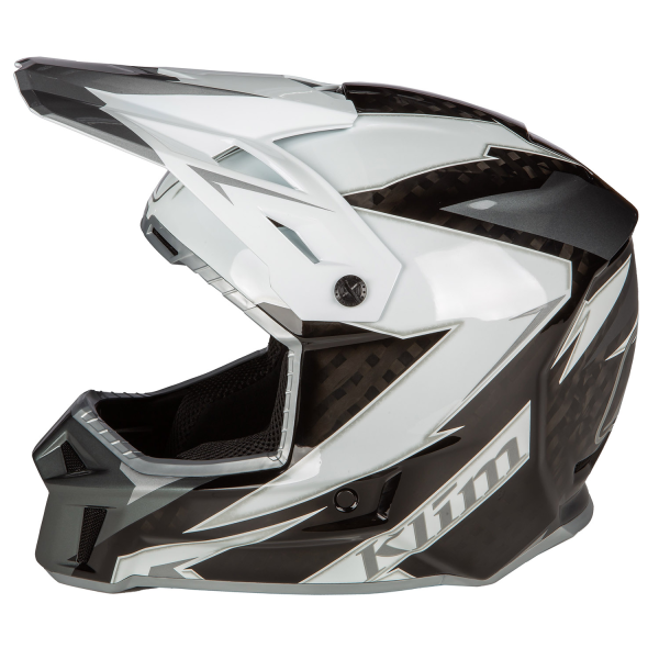Casca Klim F3 Carbon Off-Road ECE LIGHTNING WHITE, 7, nordicamoto.ro