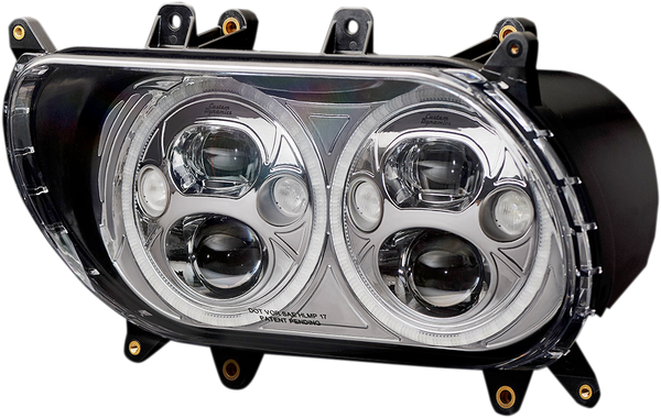 Trubeam® Led Headlamp Chrome, 1, nordicamoto.ro