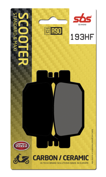Hf Street Ceramic Organic Brake Pads, 1, nordicamoto.ro