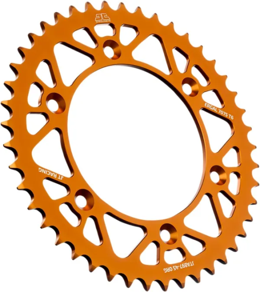 JT SPROCKETS Racelite alumínium hátsó lánckerék, narancssárga, 1, nordicamoto.ro