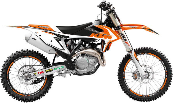 Graphics Kit With Seat Cover Black, Orange, 4, nordicamoto.ro