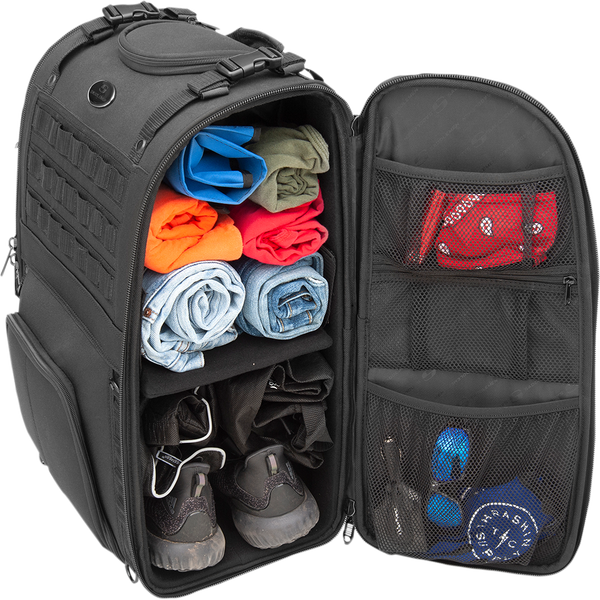 S3500 Tactical Sissy Bar Bag Black, 1, nordicamoto.ro