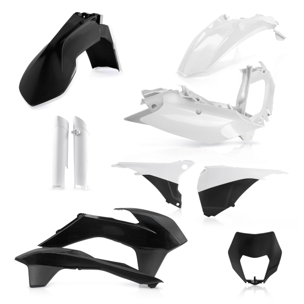 Acerbis teljes műanyag készlet a KTM EXC/EXC-F 14'-15' modellekhez, fekete, 2, nordicamoto.ro