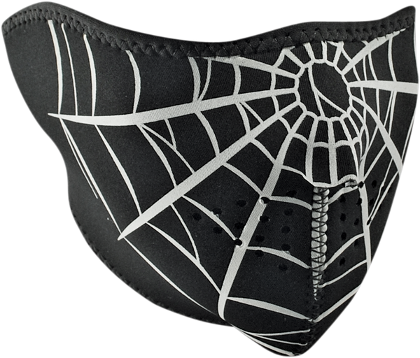 Half Mask Spider Web Black, 1, nordicamoto.ro