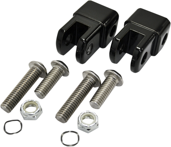 Early-style Footpeg Mount Adapters Black, 2, nordicamoto.ro