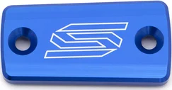 Rear Brake Reservoir Cover Aluminum, Anodized, Blue, 1, nordicamoto.ro