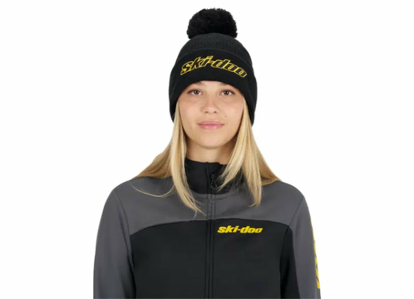 Ski-Doo Pom-Pom fekete sapka, 1, nordicamoto.ro