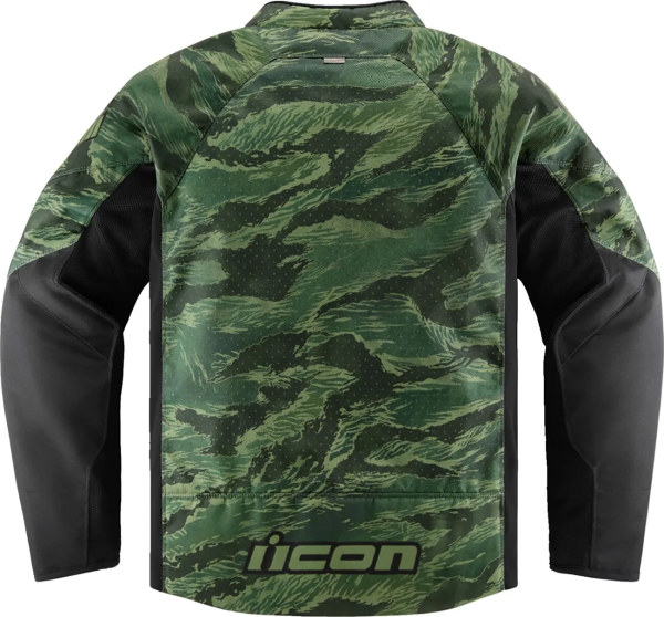 Icon Hooligan Ce Tiger's Blood zöld kabát, XL méret, 6, nordicamoto.ro