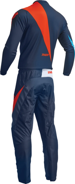 Tricou Copii Thor Sector Edge Navy/Orange XL, 5, nordicamoto.ro