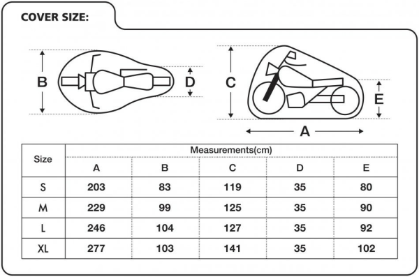 BikeTec vízálló motorkerékpár-takaró, M-es méret, 2, nordicamoto.ro