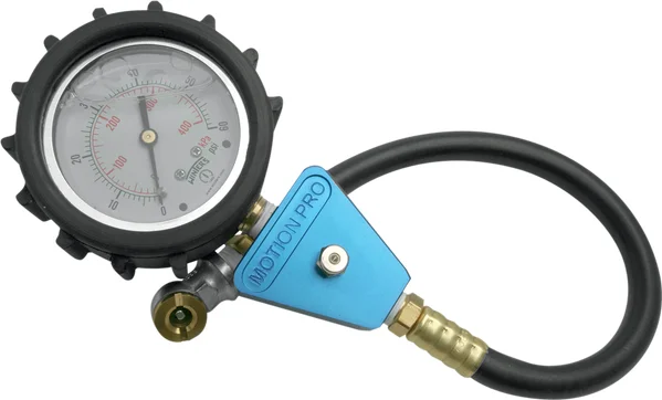 Professional Tire Pressure Gauge Anodized, Black, Blue, 1, nordicamoto.ro