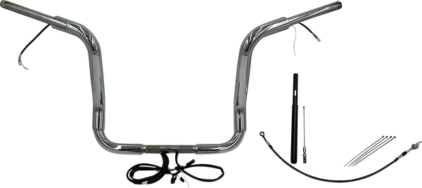 Plug & Play Ez Install 1-1/2(r) Round Top Handlebar Kit Silver, 2, nordicamoto.ro