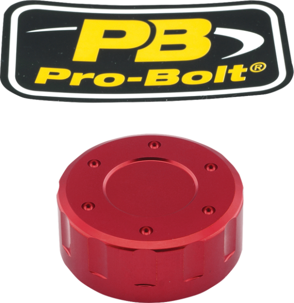 Clutch Aluminium Reservoir Cap Red, 1, nordicamoto.ro