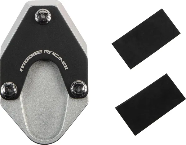 MOOSE RACING Kickstand Pad Extension Black, Chrome, 1, nordicamoto.ro