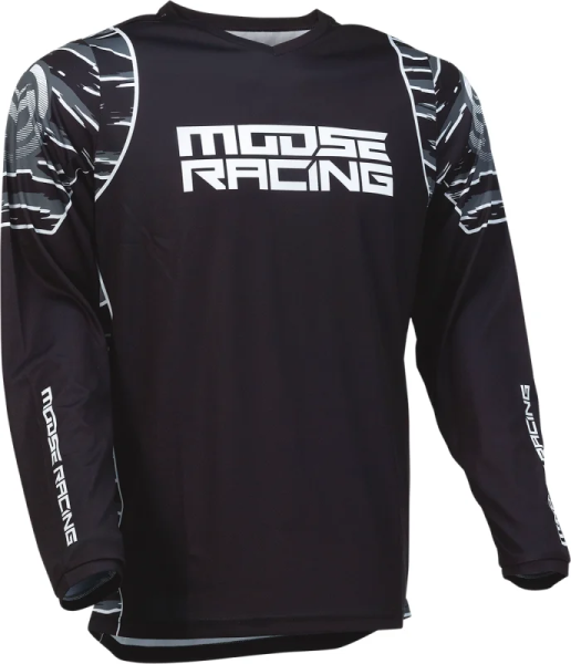 Tricou Moose Racing Qualifier Black/White 4XL, 3, nordicamoto.ro